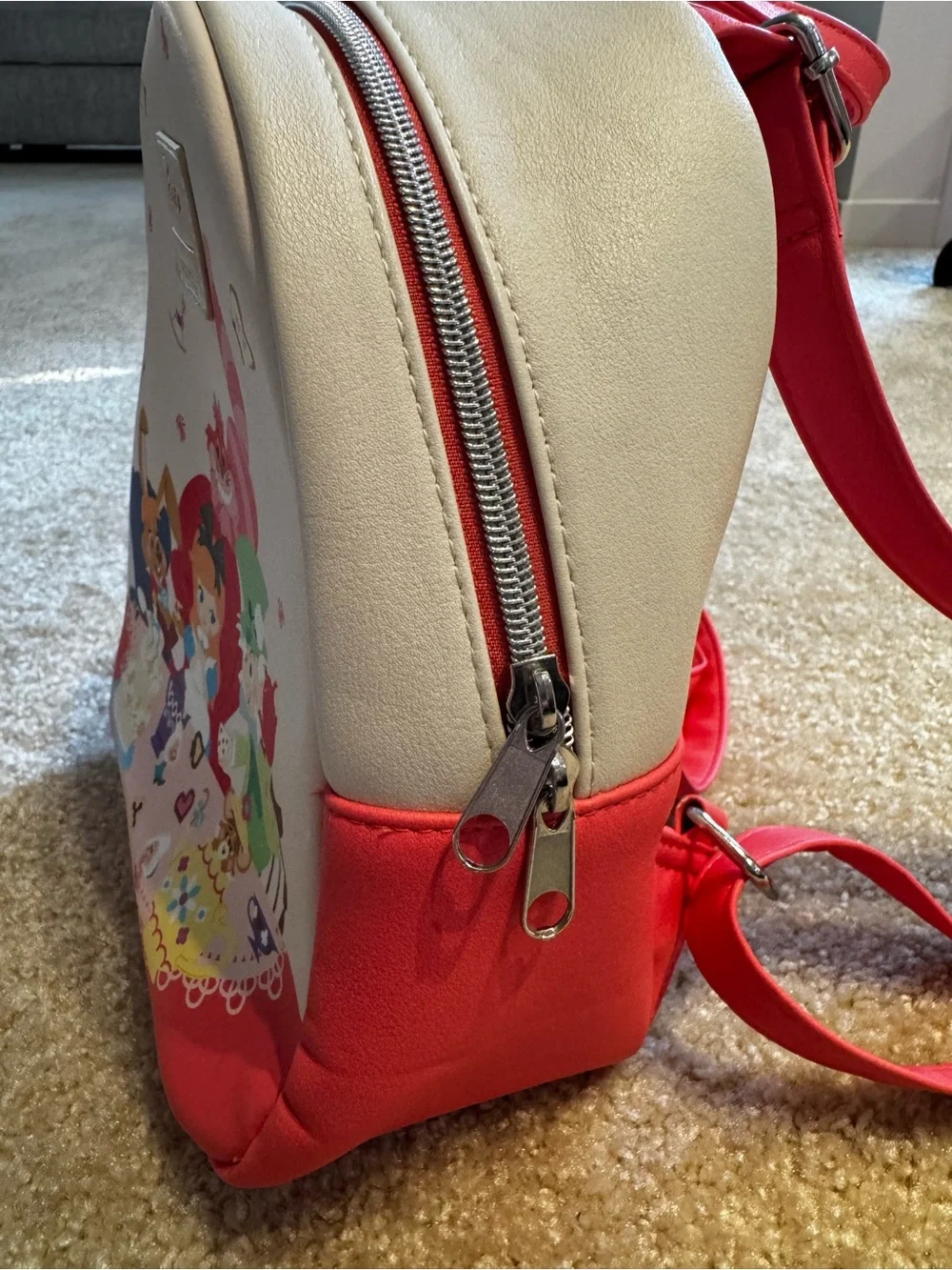 Loungefly Kids Alice in Wonderland Cream Pink Mini Backpack